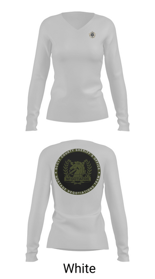 Womens Long Sleeve Vneck Shirt, Hostage Negotiations Unit, Police, Teamtime, Team time, sublimation, custom sports apparel, team uniforms, spirit wear, spiritwear, sports uniforms, custom shirts, team store, custom team store, fundraiser sports, apparel fundraiser