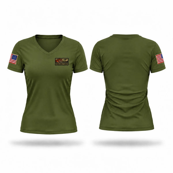 SSU NROTC Women's Short Sleeve V-neck Shirt - 1