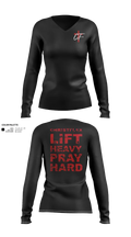CHRISTFLEX 81432592 Women's Long Sleeve V-neck Shirt - 30