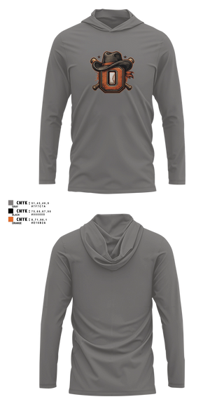 Long Sleeve hooded sunshirt, Oxford Outlaws, Baseball, Teamtime, Team time, sublimation, custom sports apparel, team uniforms, spirit wear, spiritwear, sports uniforms, custom shirts, team store, custom team store, fundraiser sports, apparel fundraiser