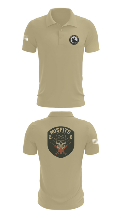 2-8 Cav, HHC, Medic Platoon 50281984 Short Sleeve Performance Polo - 87