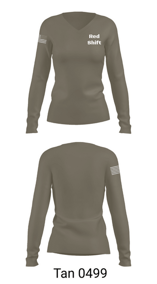 Womens Long Sleeve Vneck Shirt, Red Shift, Police, Teamtime, Team time, sublimation, custom sports apparel, team uniforms, spirit wear, spiritwear, sports uniforms, custom shirts, team store, custom team store, fundraiser sports, apparel fundraiser