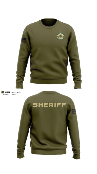 Crew Neck Sweatshirt, Fannin County Sheriff's Office, Police, Teamtime, Team time, sublimation, custom sports apparel, team uniforms, spirit wear, spiritwear, sports uniforms, custom shirts, team store, custom team store, fundraiser sports, apparel fundraiser