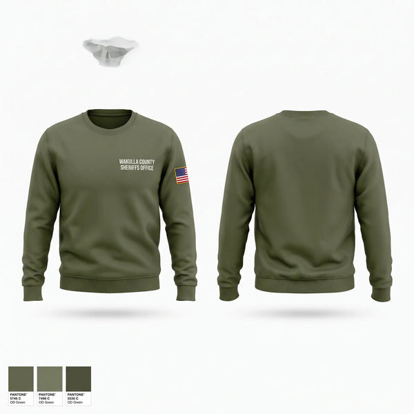 Crew Neck Sweatshirt, Wakulla County Sheriff’s Office, Police, Teamtime, Team time, sublimation, custom sports apparel, team uniforms, spirit wear, spiritwear, sports uniforms, custom shirts, team store, custom team store, fundraiser sports, apparel fundraiser