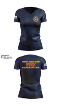 New Milford Fire department 24984583 Women's Short Sleeve V-neck Shirt - 1