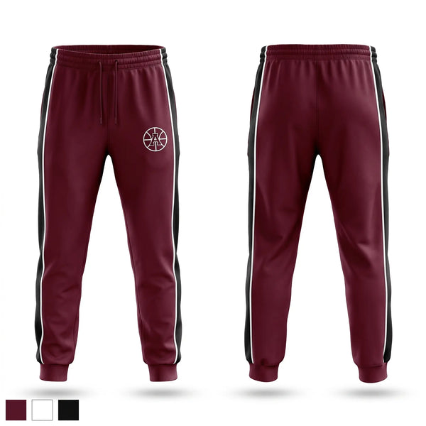 Sweatpants, Auburn Maroons, Men's Basketball, Teamtime, Team time, sublimation, custom sports apparel, team uniforms, spirit wear, spiritwear, sports uniforms, custom shirts, team store, custom team store, fundraiser sports, apparel fundraiser