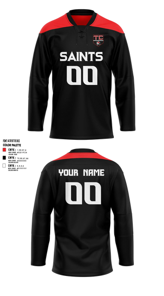 Hockey Jersey, Tri County Saints, Ice Hockey, Teamtime, Team time, sublimation, custom sports apparel, team uniforms, spirit wear, spiritwear, sports uniforms, custom shirts, team store, custom team store, fundraiser sports, apparel fundraiser