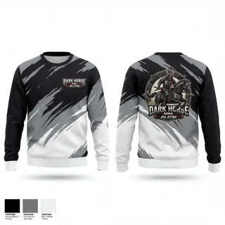 Crew Neck Sweatshirt, DARK HORSE MMA/JIU JITSU, , Teamtime, Team time, sublimation, custom sports apparel, team uniforms, spirit wear, spiritwear, sports uniforms, custom shirts, team store, custom team store, fundraiser sports, apparel fundraiser