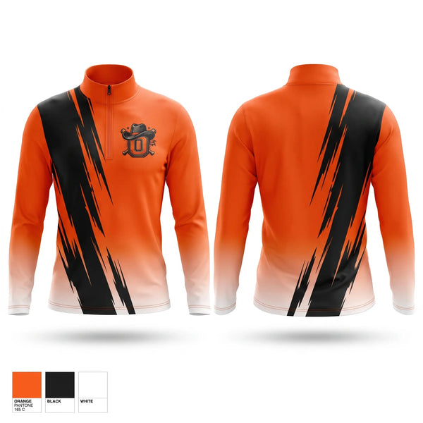 Quarter Zip Jacket, Oxford Outlaws, Baseball, Teamtime, Team time, sublimation, custom sports apparel, team uniforms, spirit wear, spiritwear, sports uniforms, custom shirts, team store, custom team store, fundraiser sports, apparel fundraiser