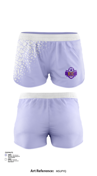 Womens Shorts, EC Soccer, Women's Soccer, Teamtime, Team time, sublimation, custom sports apparel, team uniforms, spirit wear, spiritwear, sports uniforms, custom shirts, team store, custom team store, fundraiser sports, apparel fundraiser