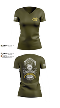 422nd Military Police Company 13862953 Women's Short Sleeve V-neck Shirt - 3