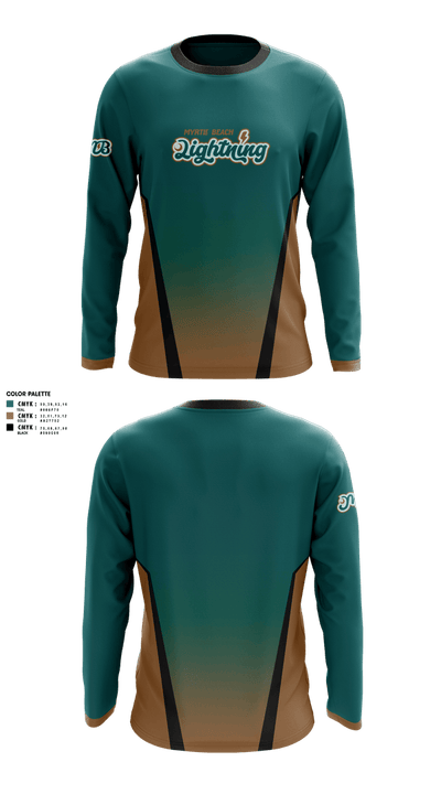 Myrtle Beach Lightning 76786551 Long Sleeve Performance Shirt 1
