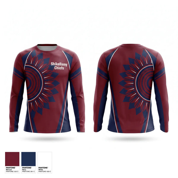 Long Sleeve Performance Shirt, Shikellamy Chiefs, Baseball, Teamtime, Team time, sublimation, custom sports apparel, team uniforms, spirit wear, spiritwear, sports uniforms, custom shirts, team store, custom team store, fundraiser sports, apparel fundraiser
