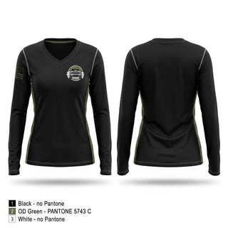 Womens Long Sleeve Vneck Shirt, SMACC1, Police, Teamtime, Team time, sublimation, custom sports apparel, team uniforms, spirit wear, spiritwear, sports uniforms, custom shirts, team store, custom team store, fundraiser sports, apparel fundraiser
