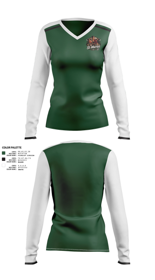 Womens Long Sleeve Vneck Shirt, Lumberjacks, Women's Basketball, Teamtime, Team time, sublimation, custom sports apparel, team uniforms, spirit wear, spiritwear, sports uniforms, custom shirts, team store, custom team store, fundraiser sports, apparel fundraiser