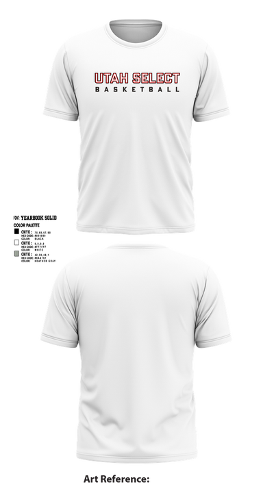 Utah Select Basketball 19223237 Short Sleeve Performance Shirt - 2