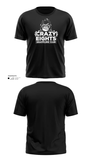 Short Sleeve Performance Shirt, Crazy Eights Grappling Club, Wrestling, Teamtime, Team time, sublimation, custom sports apparel, team uniforms, spirit wear, spiritwear, sports uniforms, custom shirts, team store, custom team store, fundraiser sports, apparel fundraiser