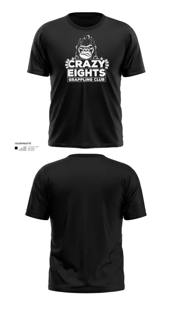 Short Sleeve Performance Shirt, Crazy Eights Grappling Club, Wrestling, Teamtime, Team time, sublimation, custom sports apparel, team uniforms, spirit wear, spiritwear, sports uniforms, custom shirts, team store, custom team store, fundraiser sports, apparel fundraiser