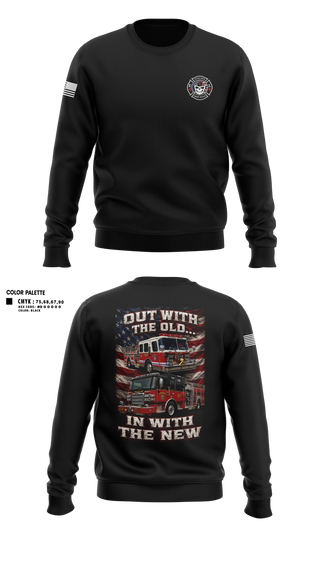 Crew Neck Sweatshirt, Great Notch Fire Company #4, Fire Department, Teamtime, Team time, sublimation, custom sports apparel, team uniforms, spirit wear, spiritwear, sports uniforms, custom shirts, team store, custom team store, fundraiser sports, apparel fundraiser