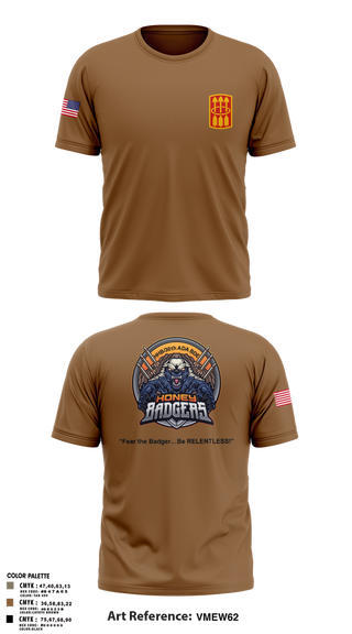 Short Sleeve Performance Shirt, Honey Badgers / 30X, Army, Teamtime, Team time, sublimation, custom sports apparel, team uniforms, spirit wear, spiritwear, sports uniforms, custom shirts, team store, custom team store, fundraiser sports, apparel fundraiser