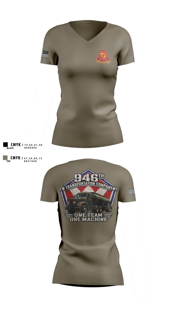 Womens Short Sleeve Vneck Shirt, 946th TC, Army, Teamtime, Team time, sublimation, custom sports apparel, team uniforms, spirit wear, spiritwear, sports uniforms, custom shirts, team store, custom team store, fundraiser sports, apparel fundraiser