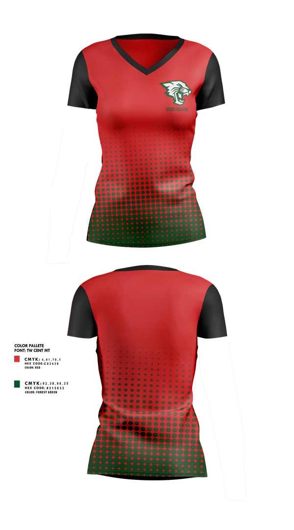 Womens Short Sleeve Vneck Shirt, SCHS Dance, Spirit Store, Teamtime, Team time, sublimation, custom sports apparel, team uniforms, spirit wear, spiritwear, sports uniforms, custom shirts, team store, custom team store, fundraiser sports, apparel fundraiser
