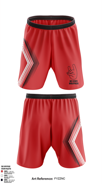 Nc state Wolfpack 89789962 Athletic Shorts With Pockets - 1