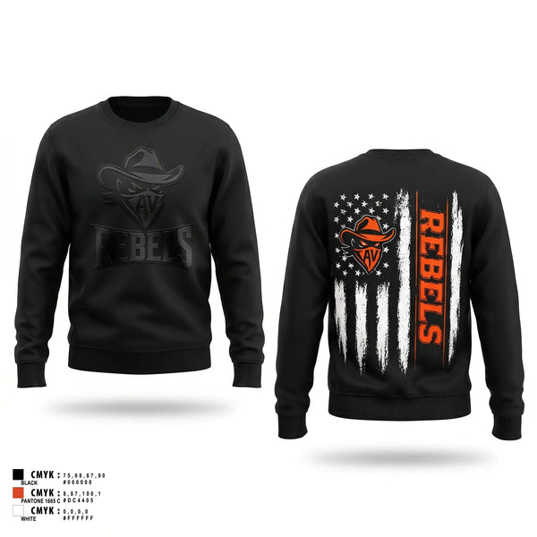 Crew Neck Sweatshirt, AV Rebels, , Teamtime, Team time, sublimation, custom sports apparel, team uniforms, spirit wear, spiritwear, sports uniforms, custom shirts, team store, custom team store, fundraiser sports, apparel fundraiser