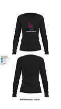 Lincoln-Sudbury Warriors Golf 32157892 Women's Long Sleeve V-neck Shirt - 34