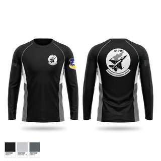 Long Sleeve Performance Shirt, 51st Fighter Wing Advanced Programs Office, Air Force, Teamtime, Team time, sublimation, custom sports apparel, team uniforms, spirit wear, spiritwear, sports uniforms, custom shirts, team store, custom team store, fundraiser sports, apparel fundraiser