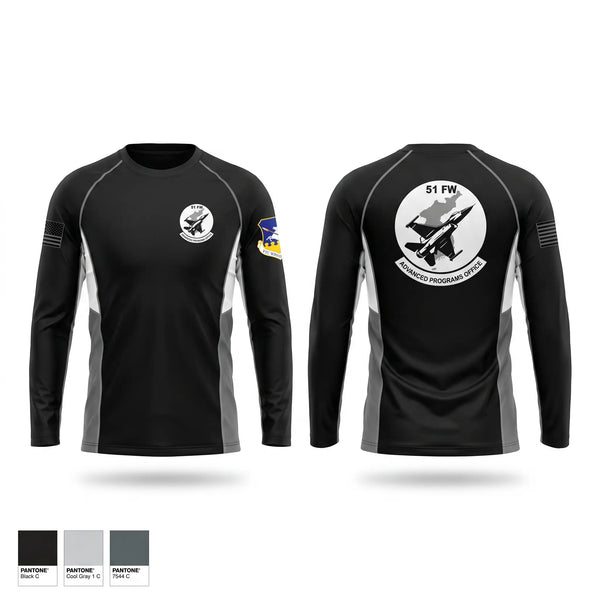 Long Sleeve Performance Shirt, 51st Fighter Wing Advanced Programs Office, Air Force, Teamtime, Team time, sublimation, custom sports apparel, team uniforms, spirit wear, spiritwear, sports uniforms, custom shirts, team store, custom team store, fundraiser sports, apparel fundraiser