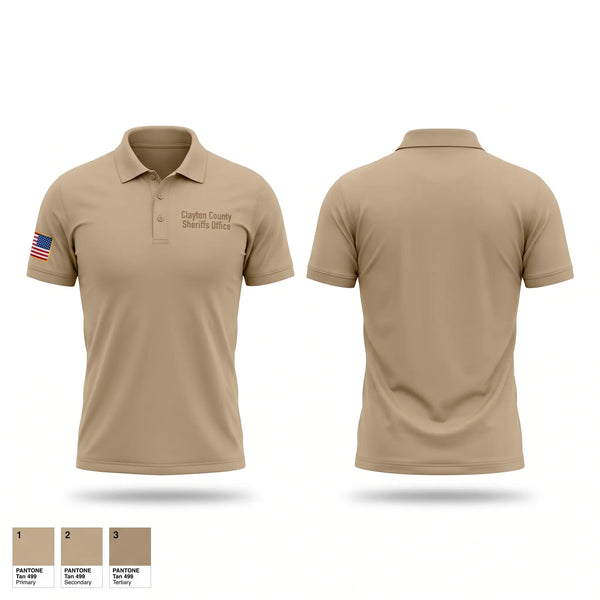 Short Sleeve Performance Polo, Clayton County Sheriff’s Office, Police, Teamtime, Team time, sublimation, custom sports apparel, team uniforms, spirit wear, spiritwear, sports uniforms, custom shirts, team store, custom team store, fundraiser sports, apparel fundraiser