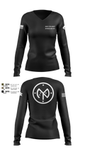 27 IBCT 2382362 Women's Long Sleeve V-neck Shirt - 104