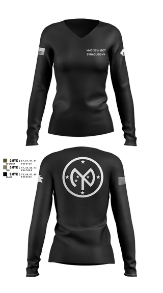 Womens Long Sleeve Vneck Shirt, 27 IBCT, , Teamtime, Team time, sublimation, custom sports apparel, team uniforms, spirit wear, spiritwear, sports uniforms, custom shirts, team store, custom team store, fundraiser sports, apparel fundraiser