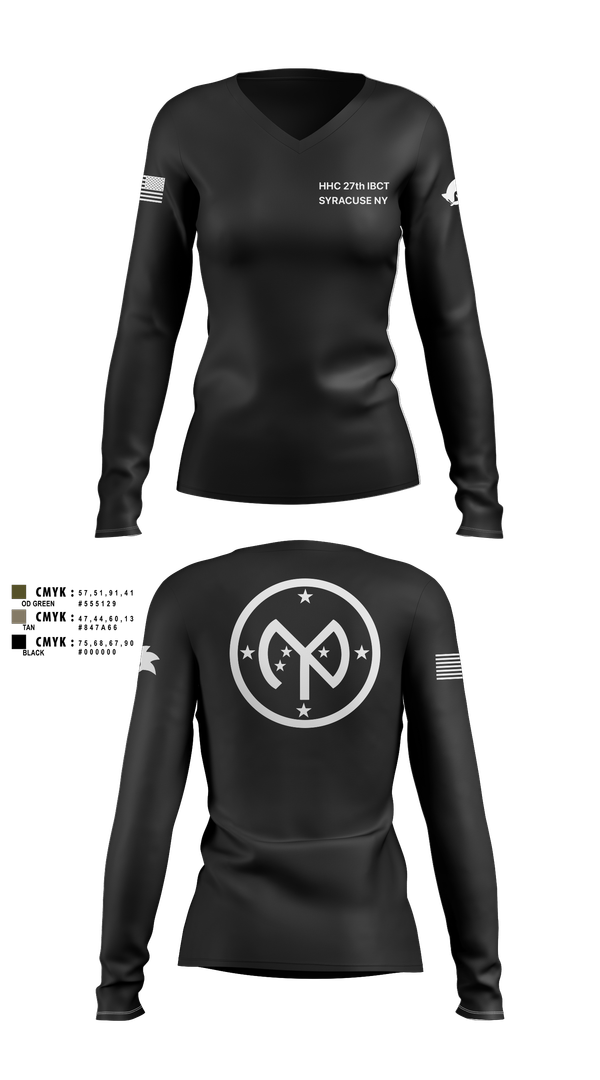 Womens Long Sleeve Vneck Shirt, 27 IBCT, , Teamtime, Team time, sublimation, custom sports apparel, team uniforms, spirit wear, spiritwear, sports uniforms, custom shirts, team store, custom team store, fundraiser sports, apparel fundraiser