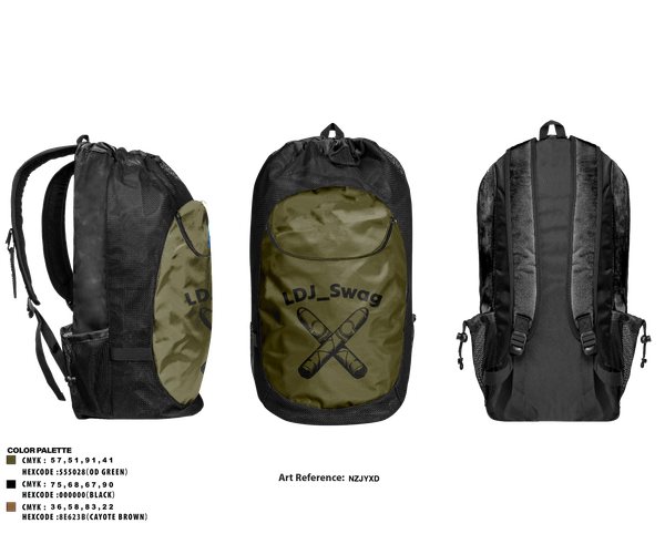 Gear Bag, LDJ_Swag, Wrestling, Teamtime, Team time, sublimation, custom sports apparel, team uniforms, spirit wear, spiritwear, sports uniforms, custom shirts, team store, custom team store, fundraiser sports, apparel fundraiser