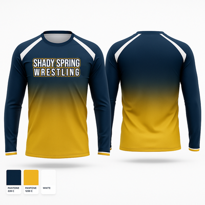 Shady Spring Youth Wrestling 34332904 Long Sleeve Performance Shirt 2