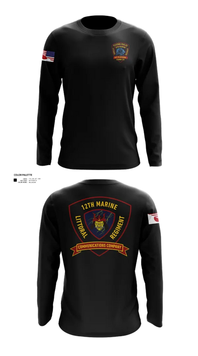 12th MLR Headquarters Element 19917243 Long Sleeve Performance Shirt 120