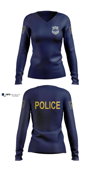 Womens Long Sleeve Vneck Shirt, Patrol, Police, Teamtime, Team time, sublimation, custom sports apparel, team uniforms, spirit wear, spiritwear, sports uniforms, custom shirts, team store, custom team store, fundraiser sports, apparel fundraiser