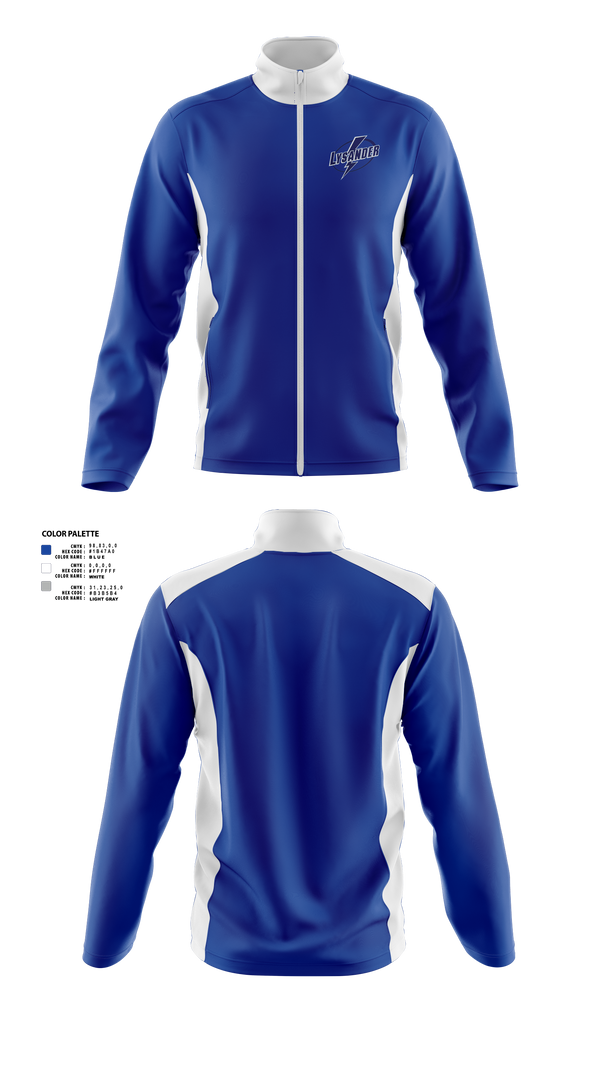 Fleece Jacket, Lysander Lightning, Ice Hockey, Teamtime, Team time, sublimation, custom sports apparel, team uniforms, spirit wear, spiritwear, sports uniforms, custom shirts, team store, custom team store, fundraiser sports, apparel fundraiser
