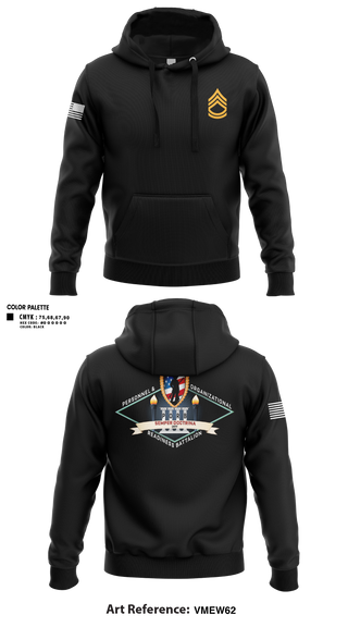 Hoodie, Personnel and Organizational Readiness Battalion, National Guard, Teamtime, Team time, sublimation, custom sports apparel, team uniforms, spirit wear, spiritwear, sports uniforms, custom shirts, team store, custom team store, fundraiser sports, apparel fundraiser