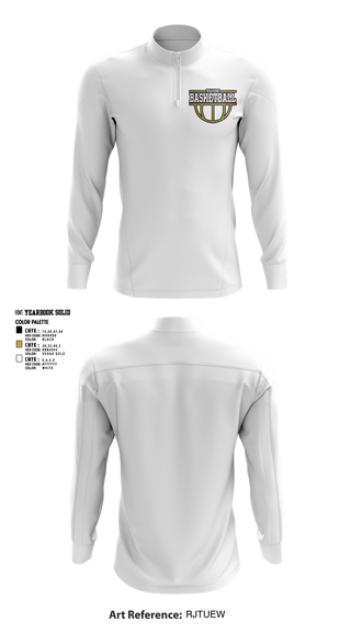 Quarter Zip Jacket, Ball Placement, Men's Basketball, Teamtime, Team time, sublimation, custom sports apparel, team uniforms, spirit wear, spiritwear, sports uniforms, custom shirts, team store, custom team store, fundraiser sports, apparel fundraiser