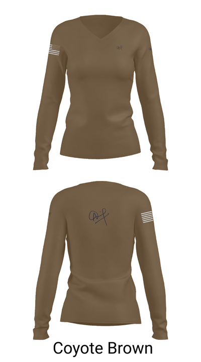 1MED 1280664 Women's Long Sleeve V-neck Shirt - 17