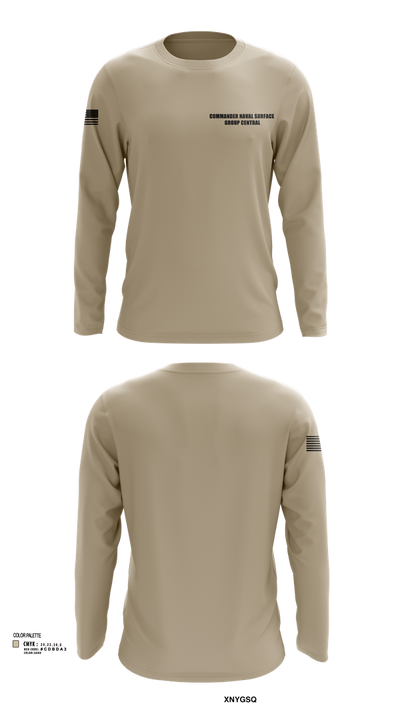 Commander Naval Surface Group Central 54326587 Long Sleeve Performance Shirt 2