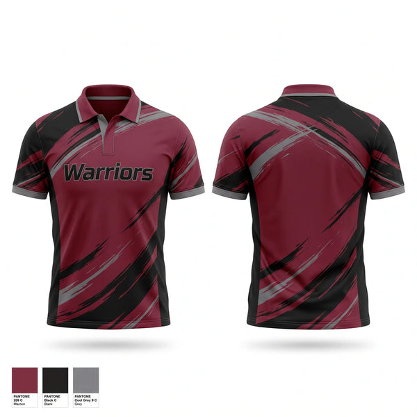 Short Sleeve Performance Polo, Warriors, Softball, Teamtime, Team time, sublimation, custom sports apparel, team uniforms, spirit wear, spiritwear, sports uniforms, custom shirts, team store, custom team store, fundraiser sports, apparel fundraiser