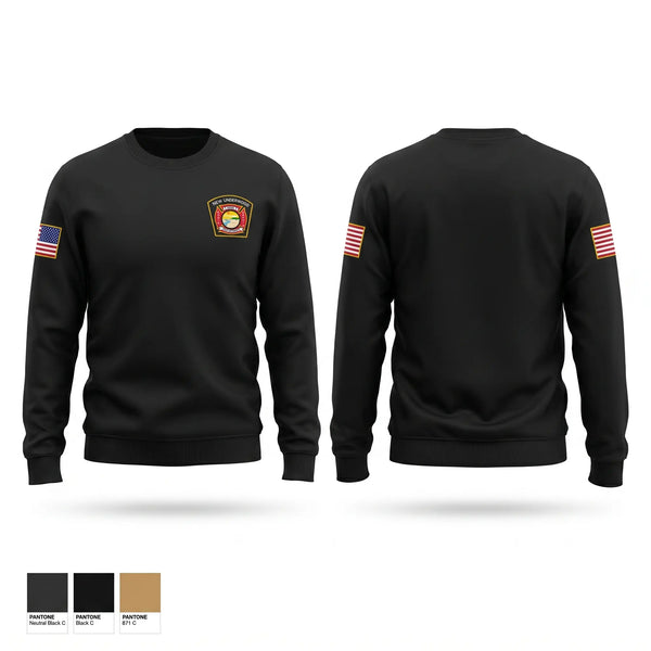 Crew Neck Sweatshirt, New Underwood VFD, Fire Department, Teamtime, Team time, sublimation, custom sports apparel, team uniforms, spirit wear, spiritwear, sports uniforms, custom shirts, team store, custom team store, fundraiser sports, apparel fundraiser