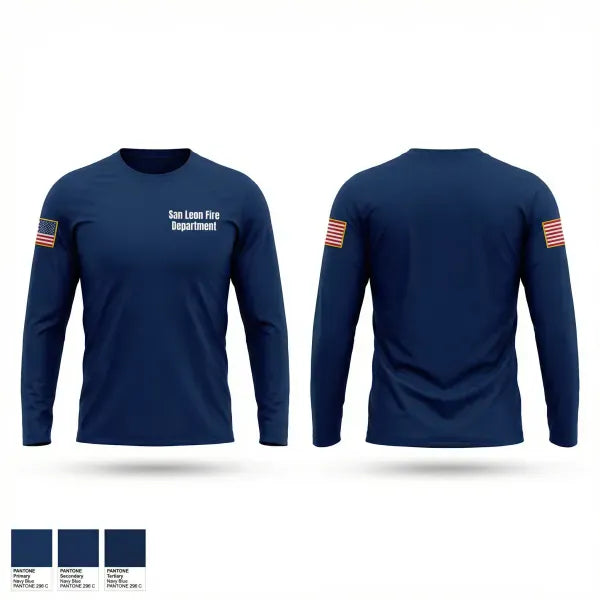 Long Sleeve Performance Shirt, San Leon Fire Department, Fire Department, Teamtime, Team time, sublimation, custom sports apparel, team uniforms, spirit wear, spiritwear, sports uniforms, custom shirts, team store, custom team store, fundraiser sports, apparel fundraiser