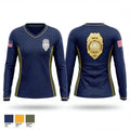 Simsbury Police Department 12146776 Women's Long Sleeve V-neck Shirt - 1