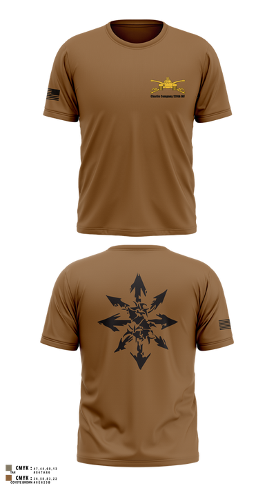 Charlie Company 120th INF 49997555 Short Sleeve Performance Shirt - 2