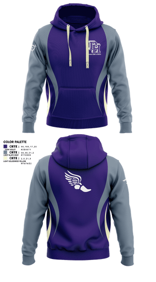 Hoodie, Patrick Henry Patriots, Track & Field, Teamtime, Team time, sublimation, custom sports apparel, team uniforms, spirit wear, spiritwear, sports uniforms, custom shirts, team store, custom team store, fundraiser sports, apparel fundraiser